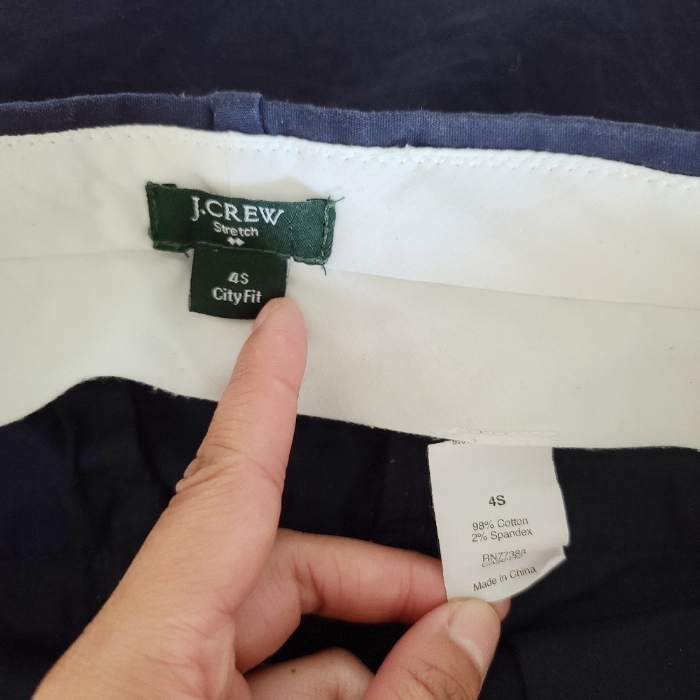 10/3 JCREW NAVY PANTS KHAKI MATERIAL